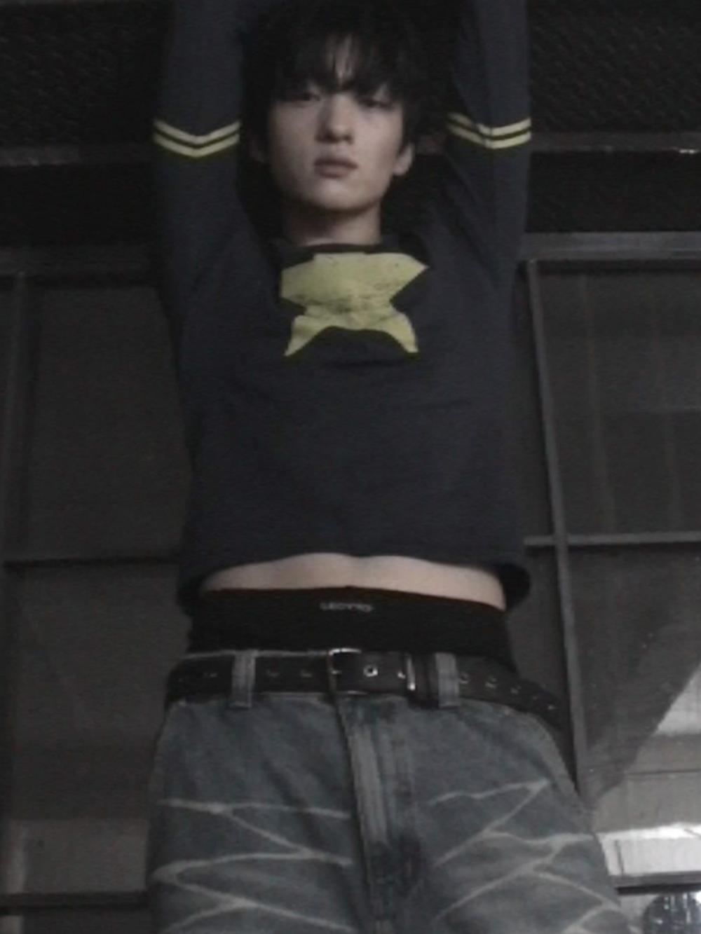 レトロ スターラインTシャツ_[ネイビー] | LECYTO | HANA(ハナ) #10