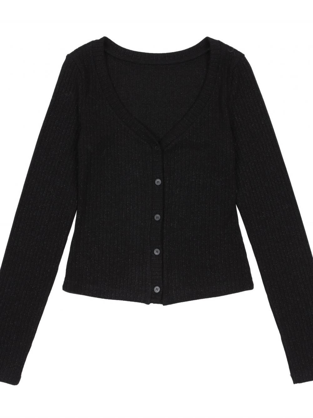 フラワースパンコールカーディガン (ブラック) | ASURA | HANA(ハナ) #19