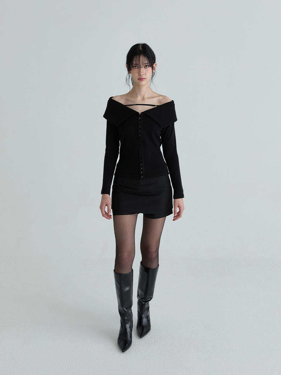 セーラーフックトップ（ブラック） | Not your rose | HANA(ハナ) #3