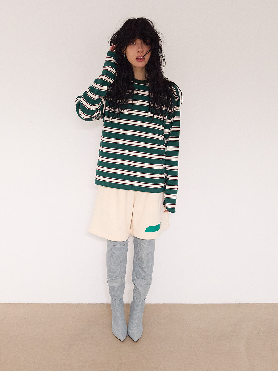 NEWシンボルロゴハーフスウェットパンツ_クリーム | XOXOGOODBOY | HANA(ハナ) #17