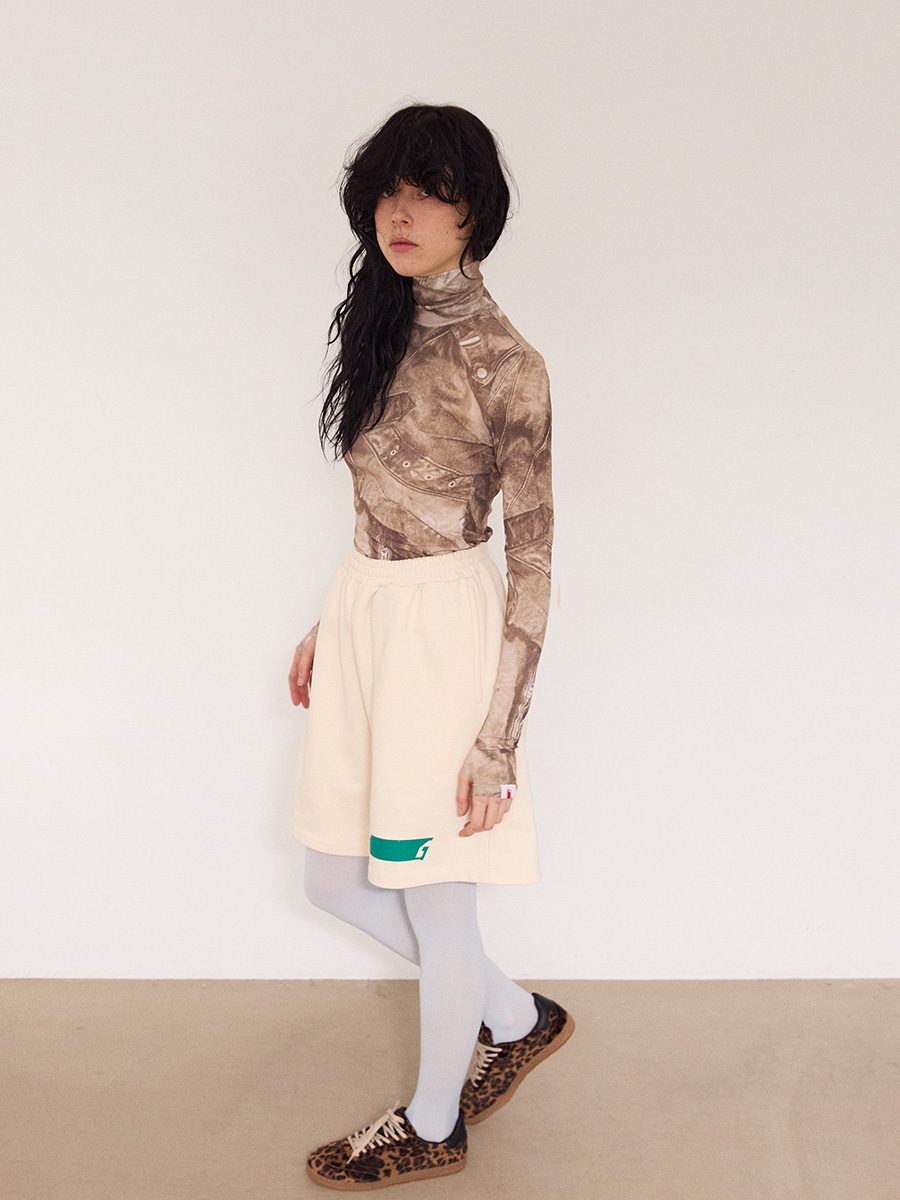 NEWシンボルロゴハーフスウェットパンツ_クリーム | XOXOGOODBOY | HANA(ハナ) #6