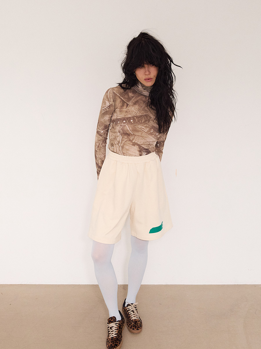 NEWシンボルロゴハーフスウェットパンツ_クリーム | XOXOGOODBOY | HANA(ハナ) #7