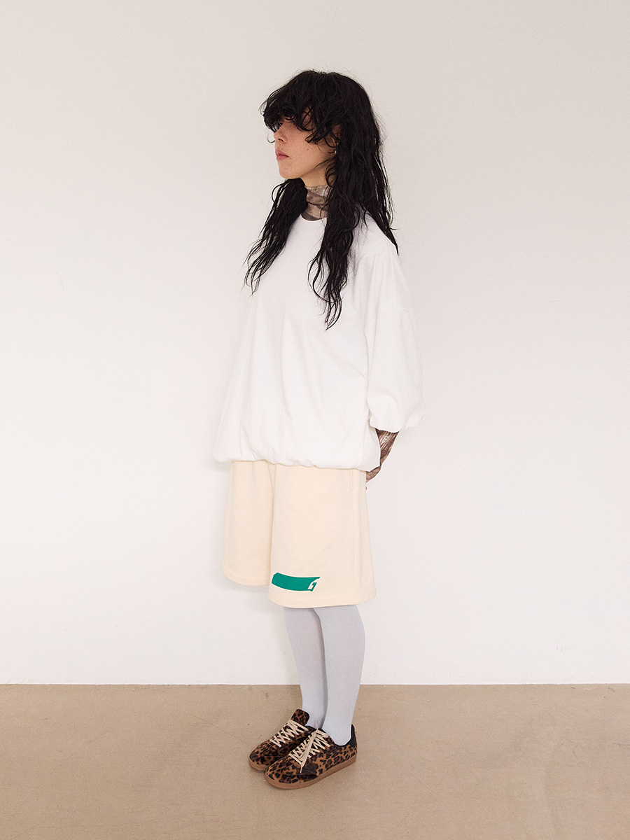 NEWシンボルロゴハーフスウェットパンツ_クリーム | XOXOGOODBOY | HANA(ハナ) #10