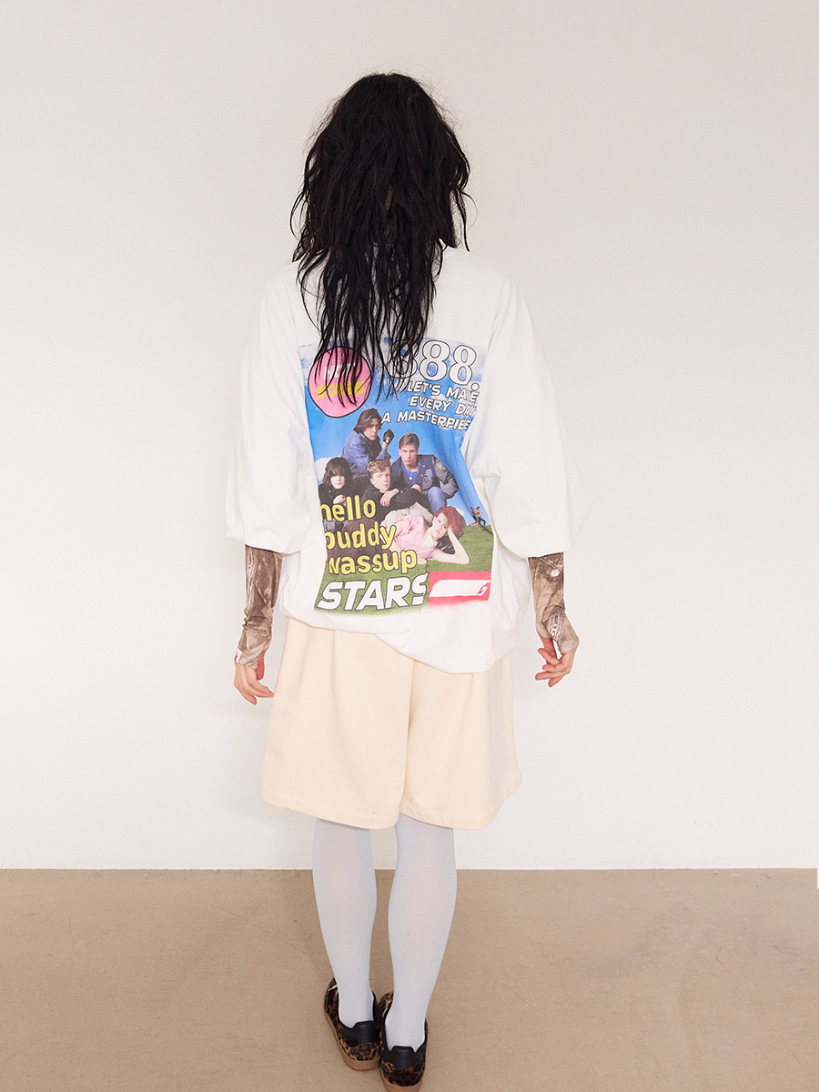 NEWシンボルロゴハーフスウェットパンツ_クリーム | XOXOGOODBOY | HANA(ハナ) #11