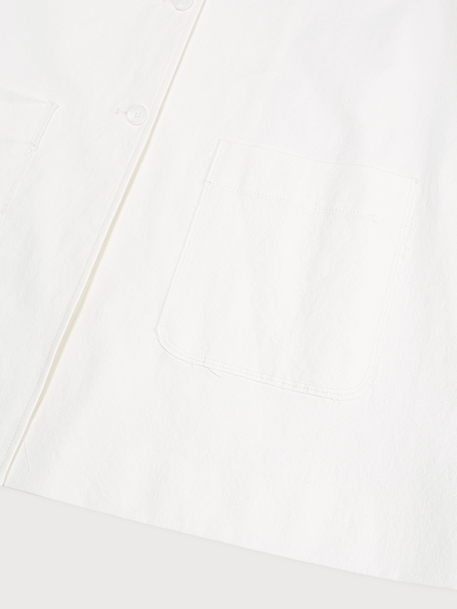 CUT OUT OVERFIT JACKET_WHITE | ETHOS | HANA(ハナ) #9