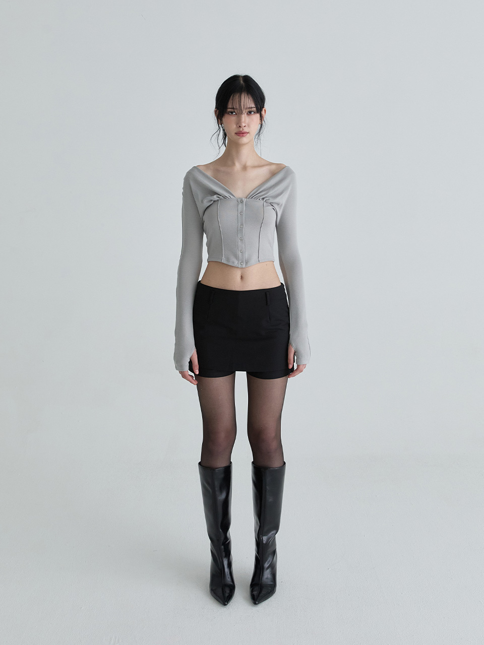 レアカーディガン（グレー） | Not your rose | HANA(ハナ) #7