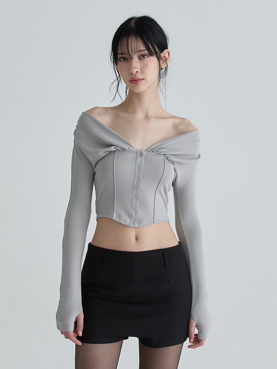 レアカーディガン（グレー） | Not your rose | HANA(ハナ) #6