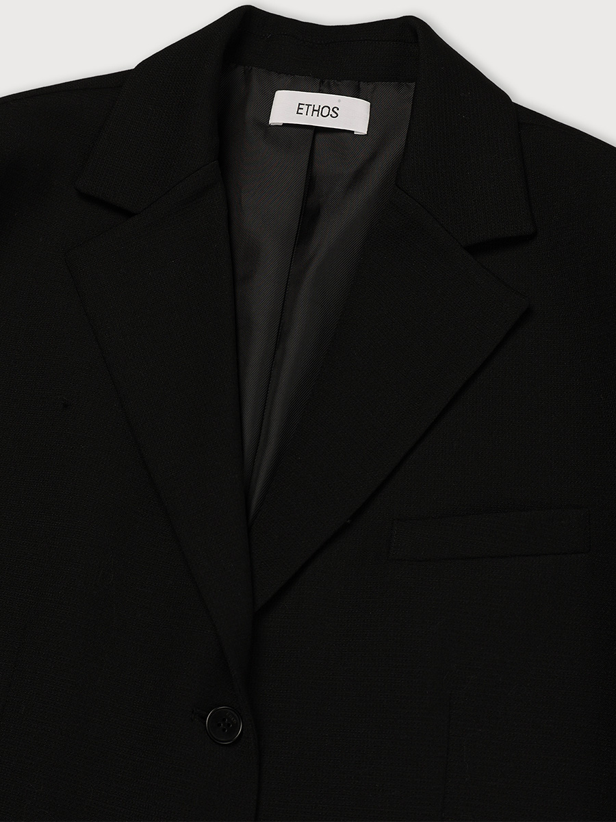 CLASSIC OVERFIT JACKET_BLACK | ETHOS | HANA(ハナ) #5