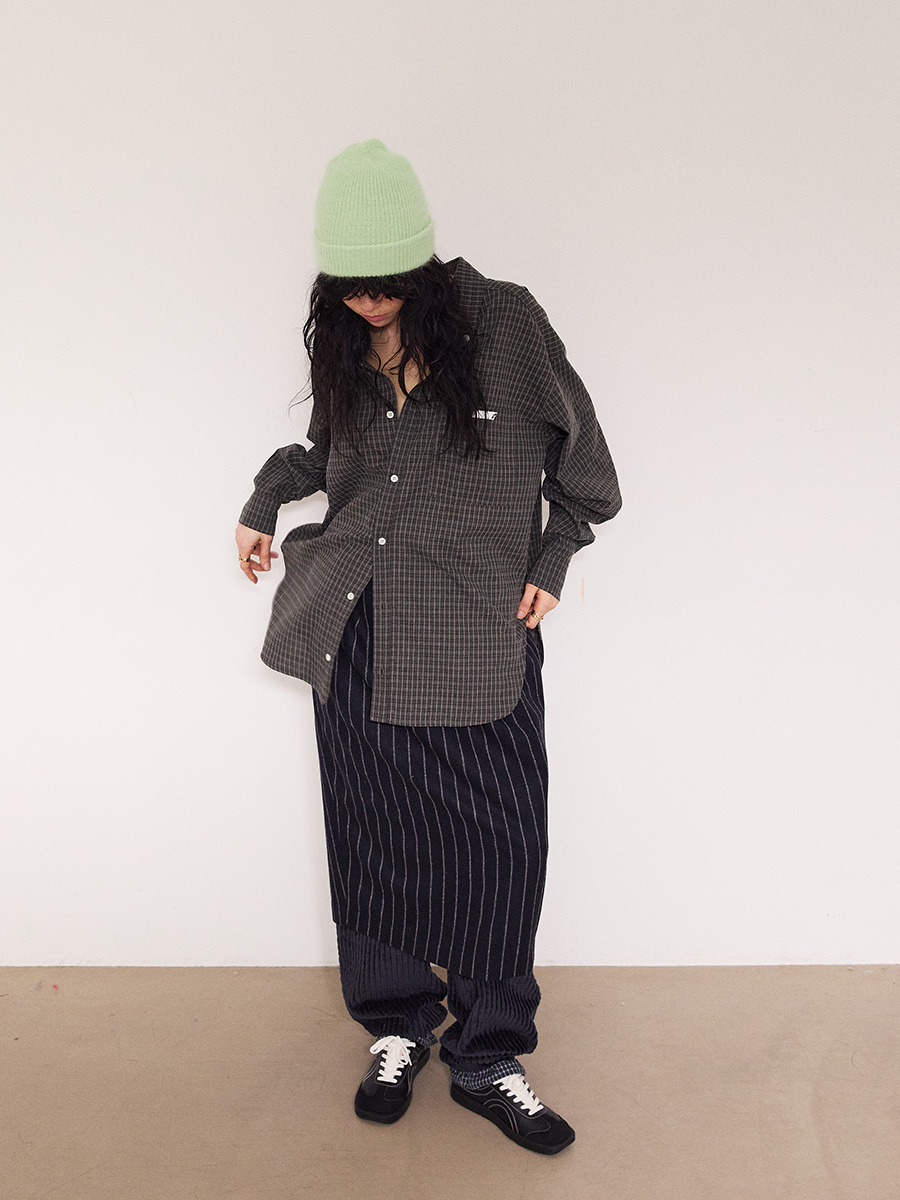 ビッグコーデュロイコットンパンツ_ネイビー | XOXOGOODBOY | HANA(ハナ) #22