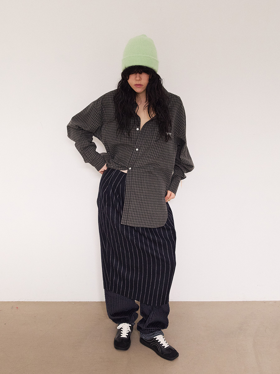 ビッグコーデュロイコットンパンツ_ネイビー | XOXOGOODBOY | HANA(ハナ) #23