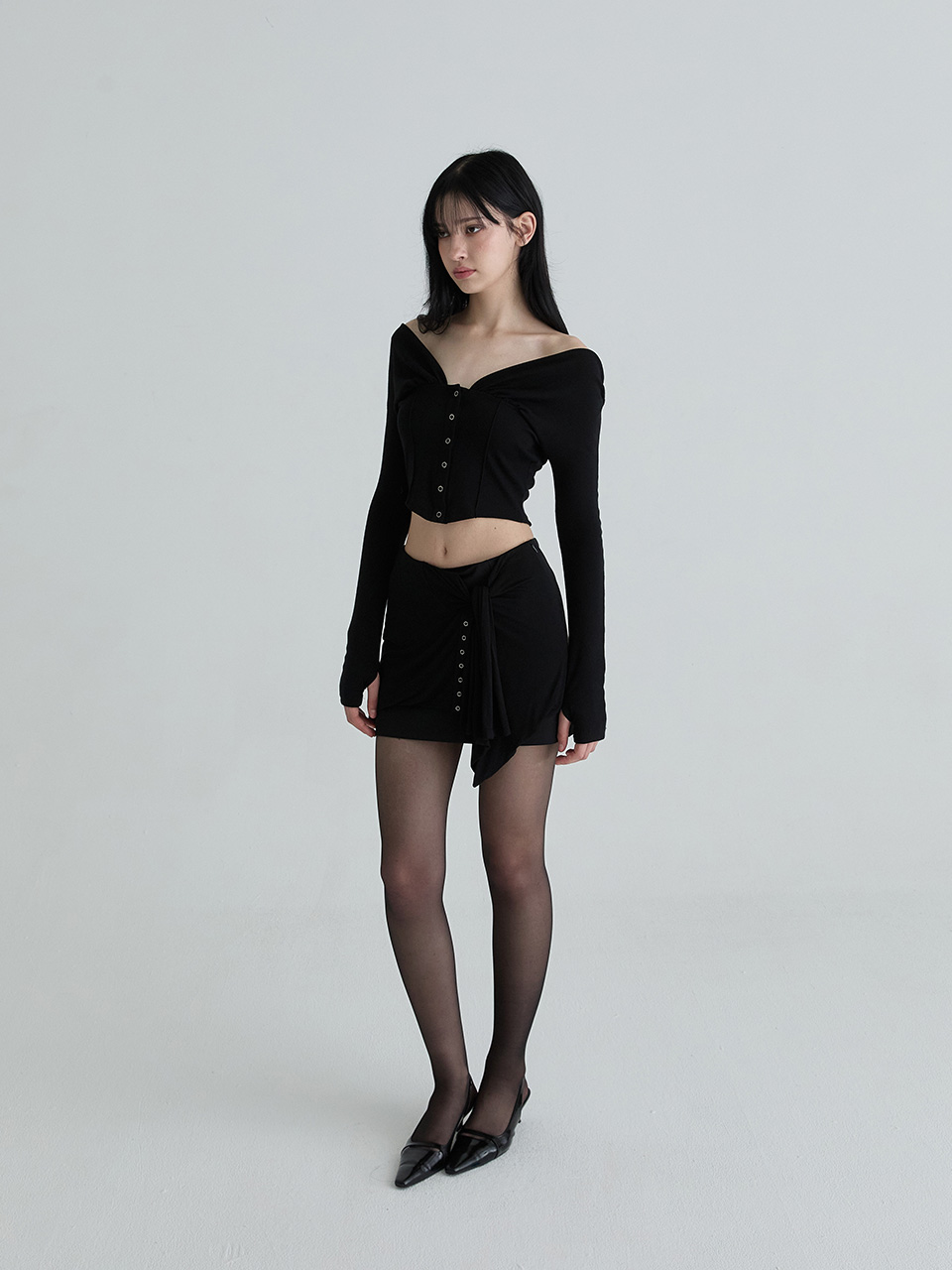 レアカーディガン (ブラック) | Not your rose | HANA(ハナ) #4