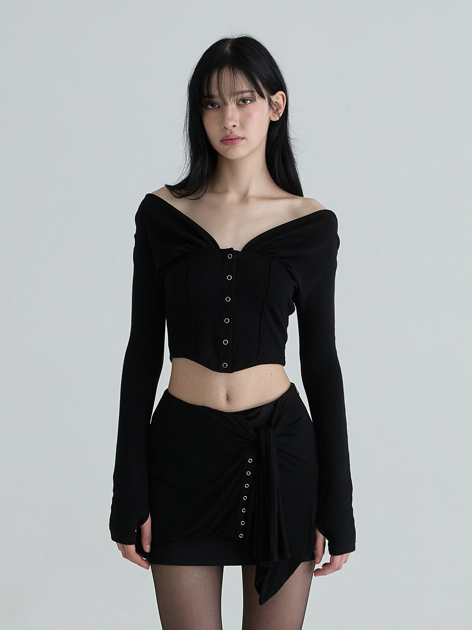 レアカーディガン (ブラック) | Not your rose | HANA(ハナ) #6