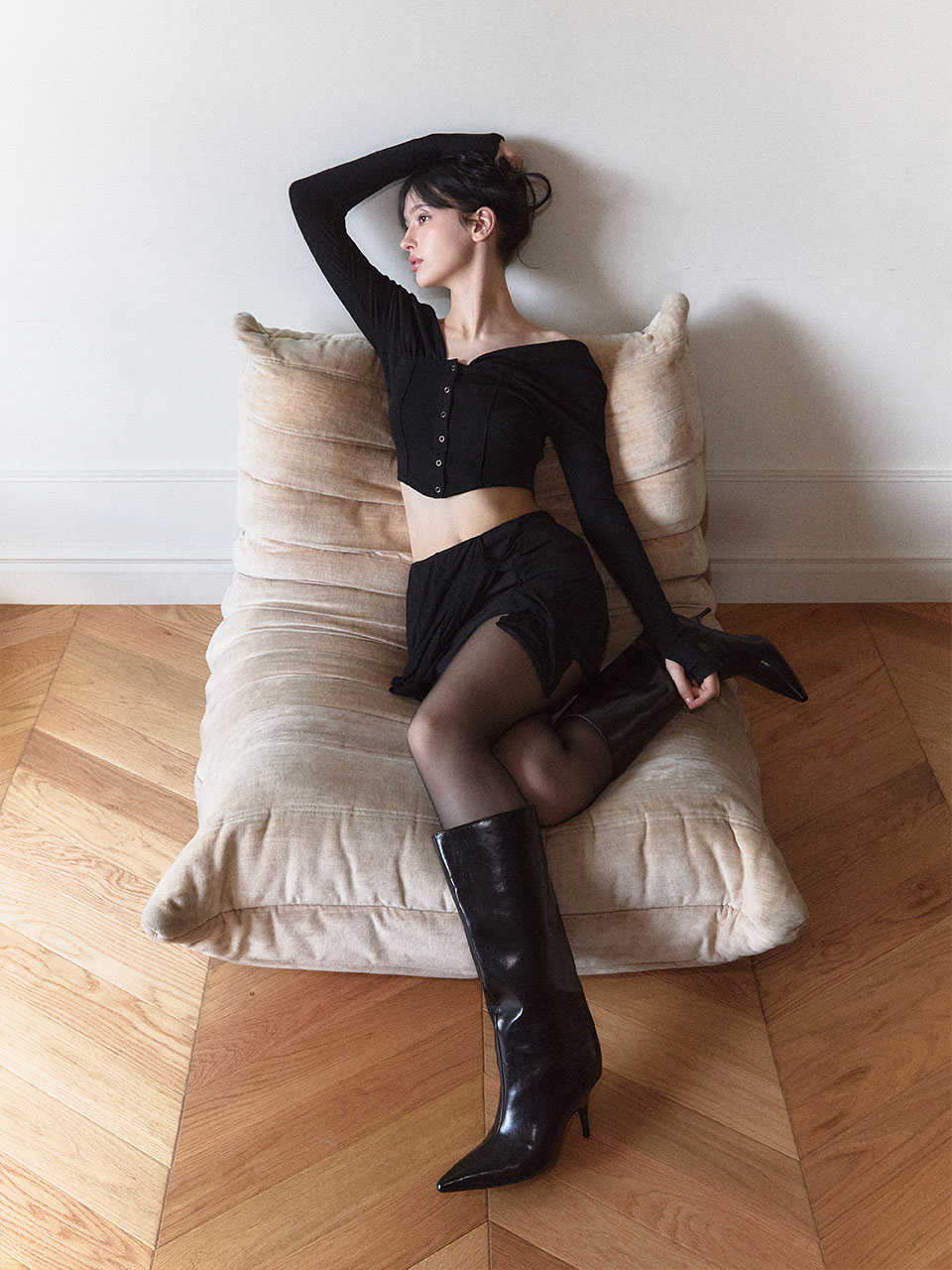 レアカーディガン (ブラック) | Not your rose | HANA(ハナ) #2