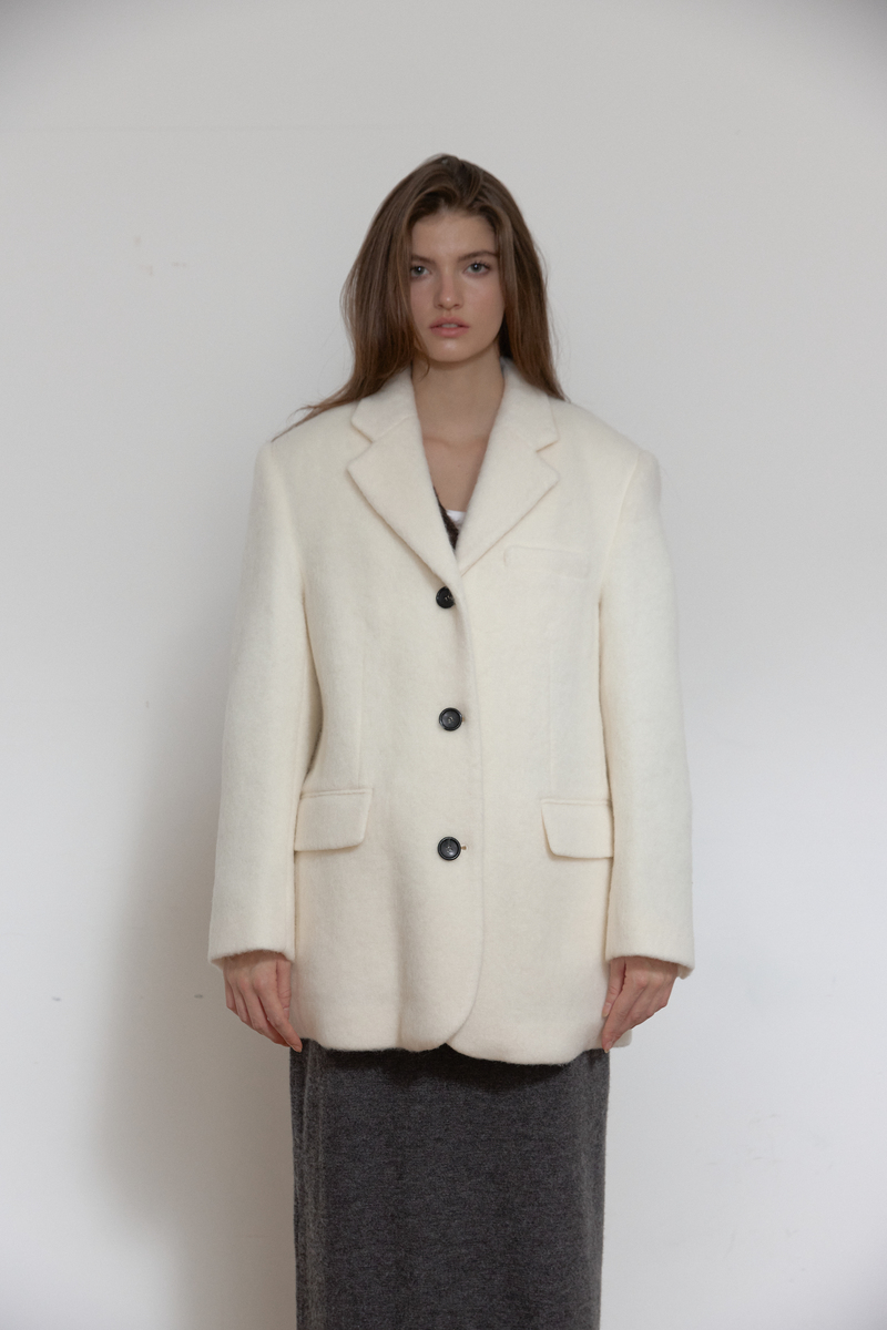 モヘアウールジャケット（アイボリー） | ASURA | HANA(ハナ) #3