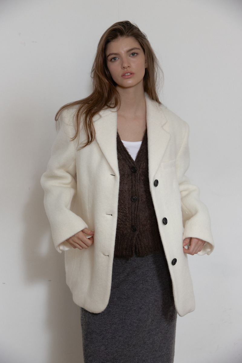 モヘアウールジャケット（アイボリー） | ASURA | HANA(ハナ) #12