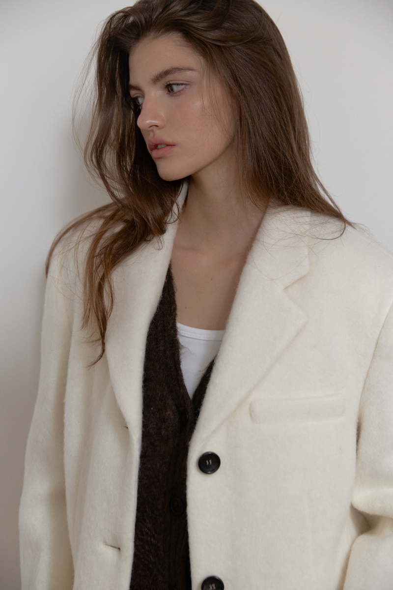 モヘアウールジャケット（アイボリー） | ASURA | HANA(ハナ) #13