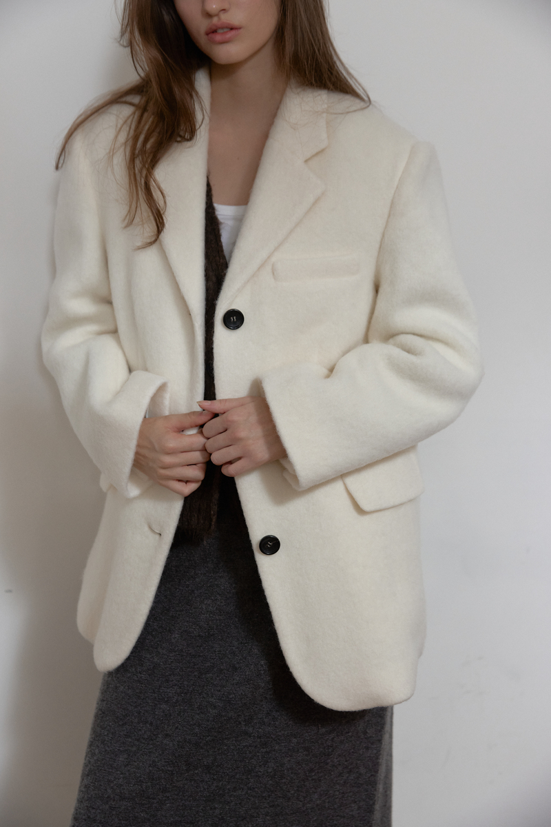 モヘアウールジャケット（アイボリー） | ASURA | HANA(ハナ) #14