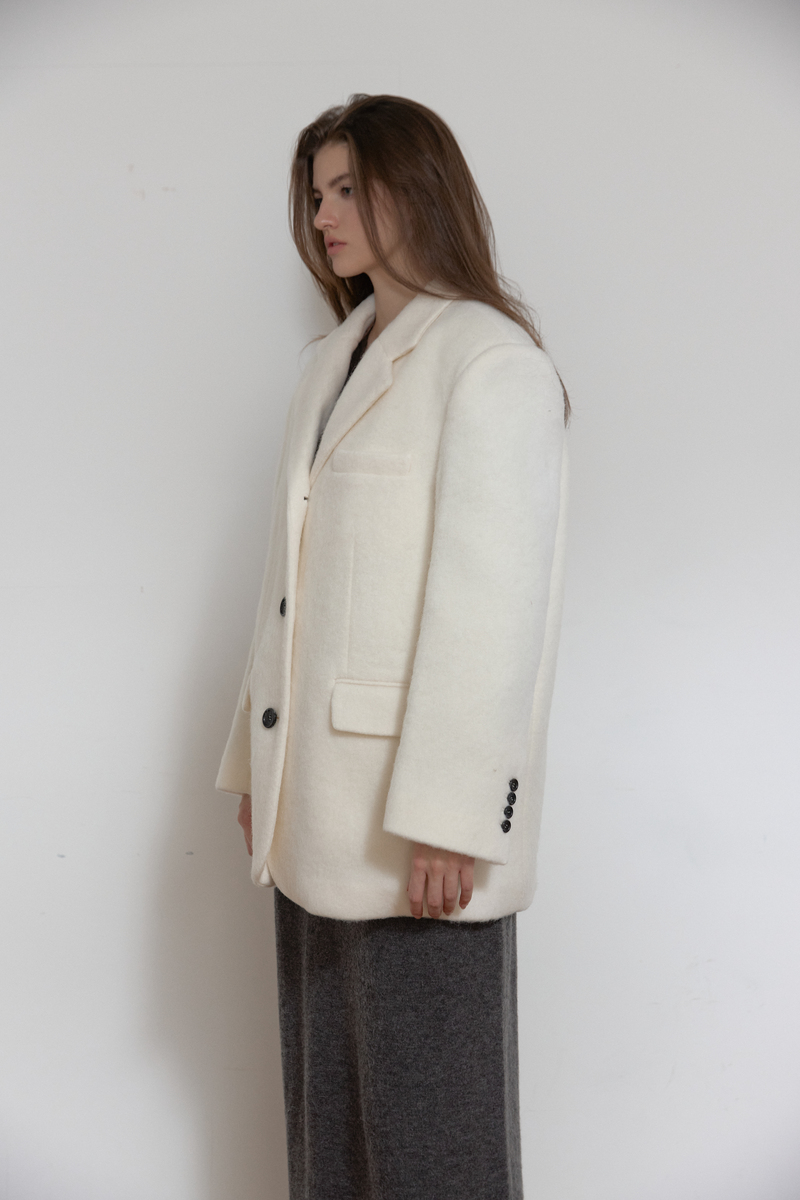 モヘアウールジャケット（アイボリー） | ASURA | HANA(ハナ) #4