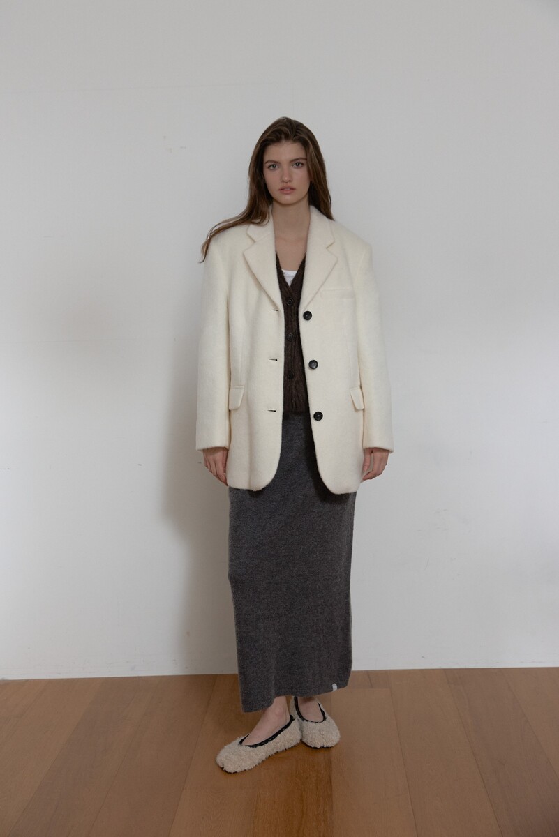モヘアウールジャケット（アイボリー） | ASURA | HANA(ハナ) #9