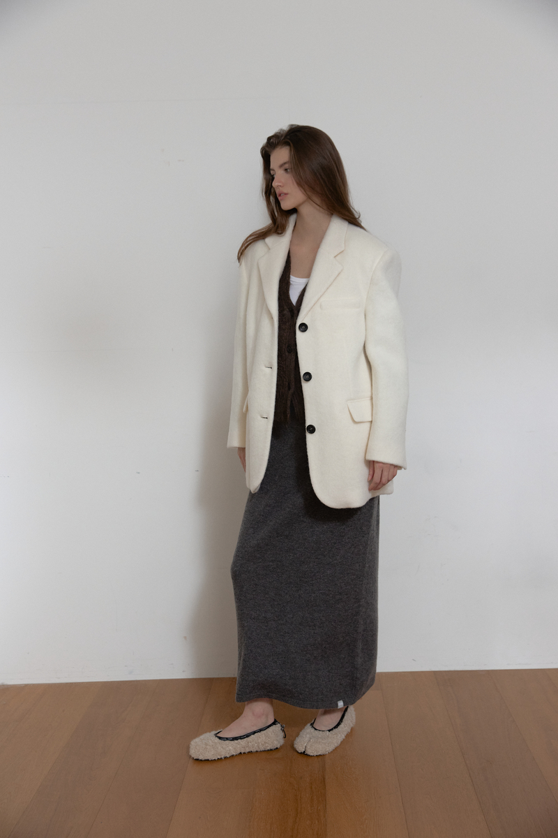 モヘアウールジャケット（アイボリー） | ASURA | HANA(ハナ) #10