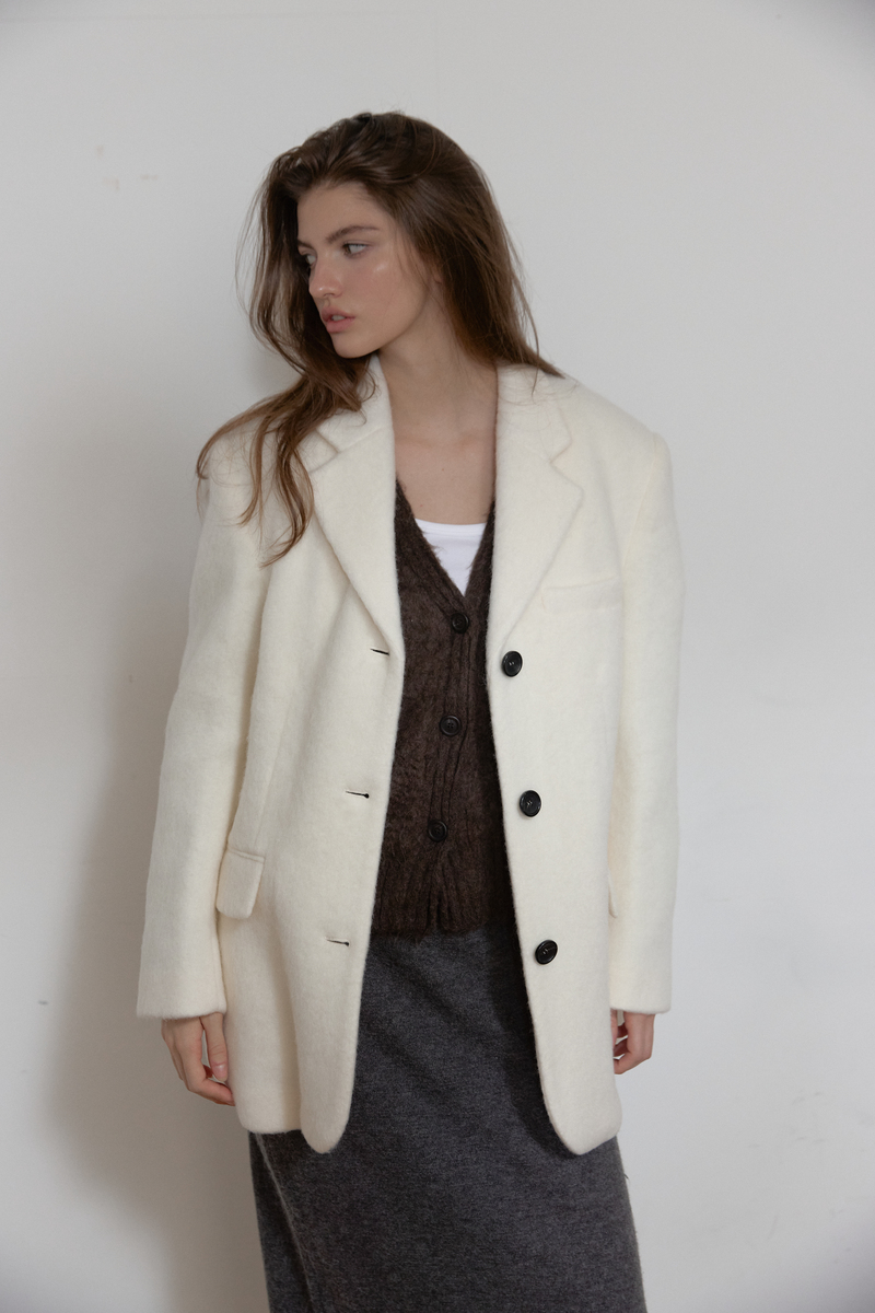 モヘアウールジャケット（アイボリー） | ASURA | HANA(ハナ) #11