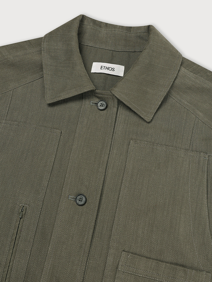 UTILITY WORKER JACKET_KHAKI | ETHOS | HANA(ハナ) #5