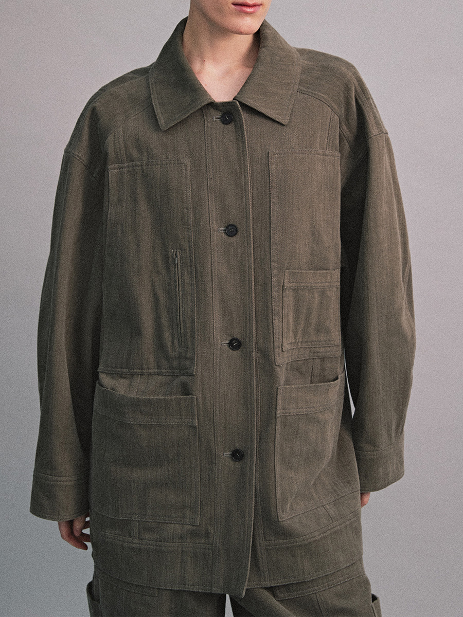 UTILITY WORKER JACKET_KHAKI | ETHOS | HANA(ハナ) #4