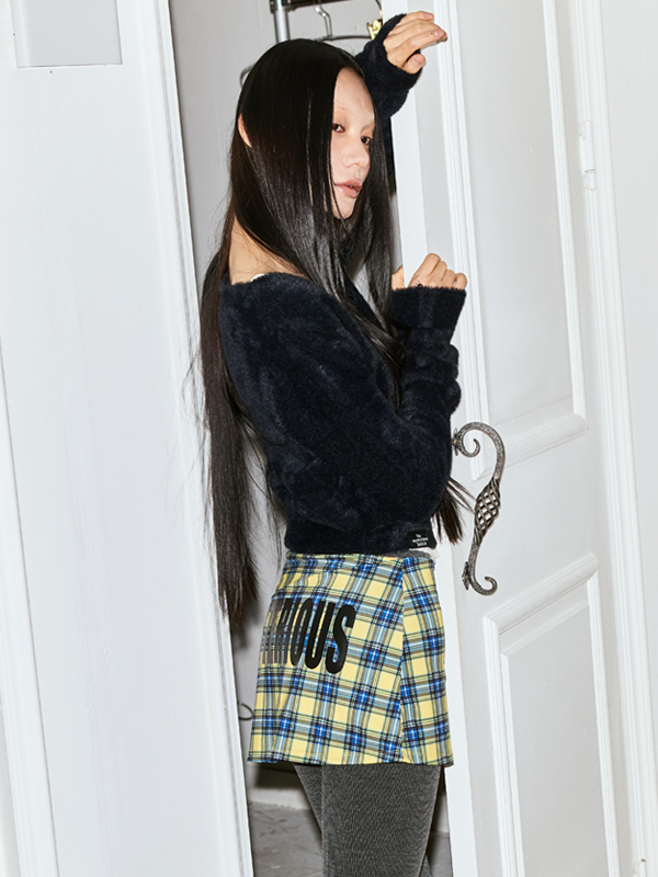 ムーンチェックミニスカートパンツ_イエロー | THE MYSTERIOUS HOTEL | HANA(ハナ) #2