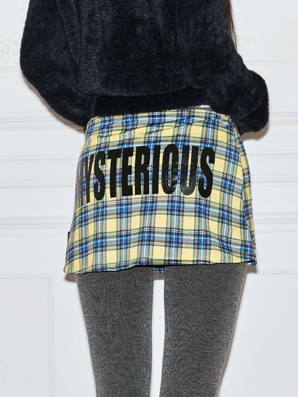 ムーンチェックミニスカートパンツ_イエロー | THE MYSTERIOUS HOTEL | HANA(ハナ) #4