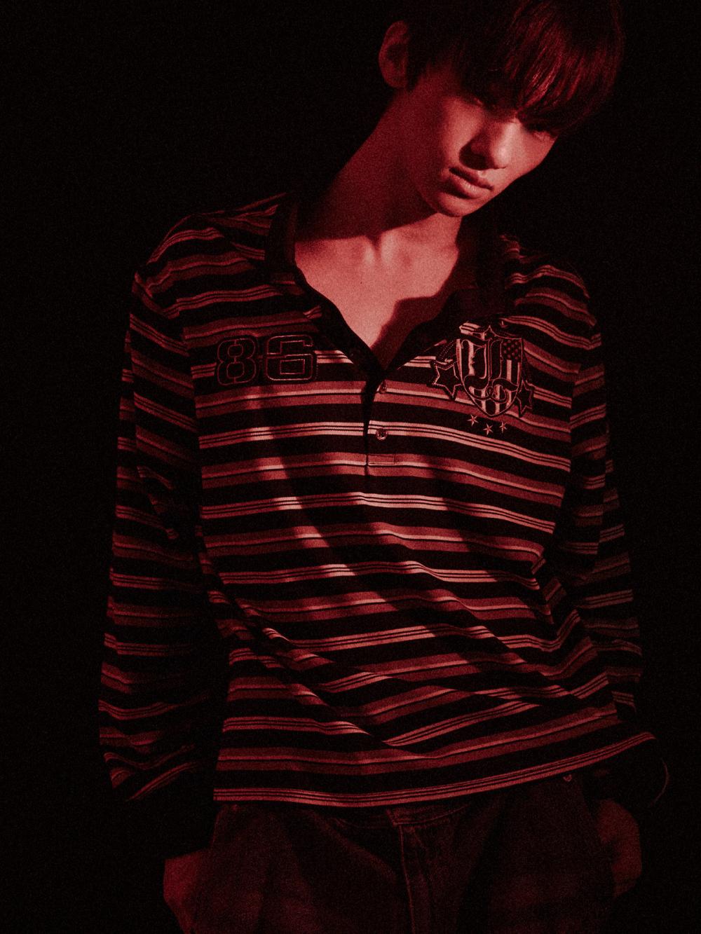 86 ラグビー ストライプ PK_[ブラック] | LECYTO | HANA(ハナ) #2