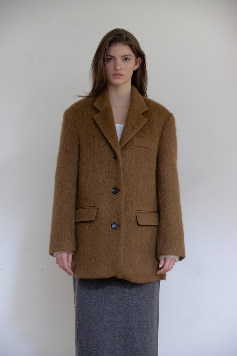 モヘアウールジャケット（ブラウン） | ASURA | HANA(ハナ) #3