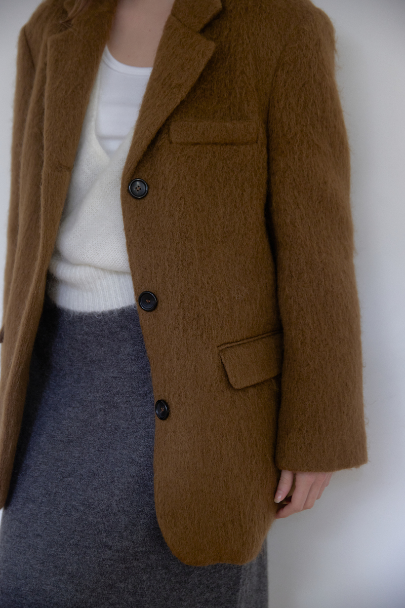 モヘアウールジャケット（ブラウン） | ASURA | HANA(ハナ) #12