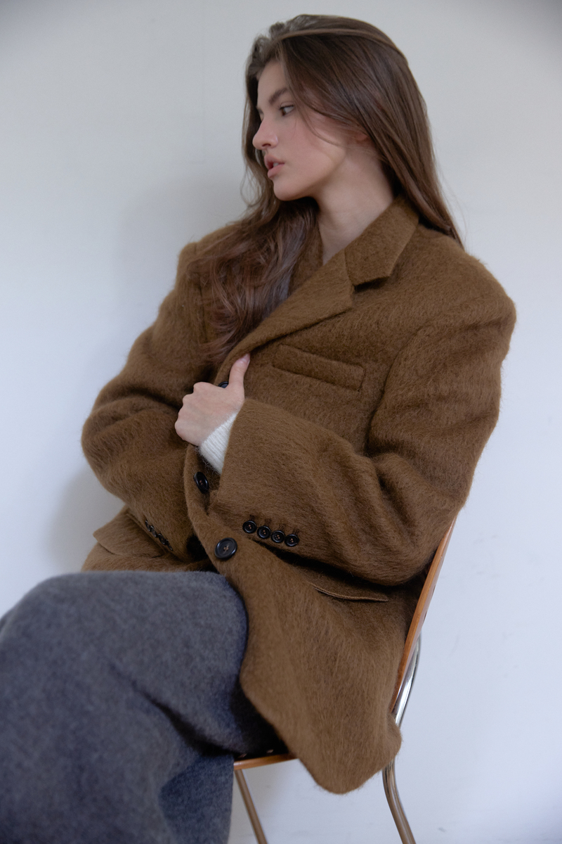 モヘアウールジャケット（ブラウン） | ASURA | HANA(ハナ) #14