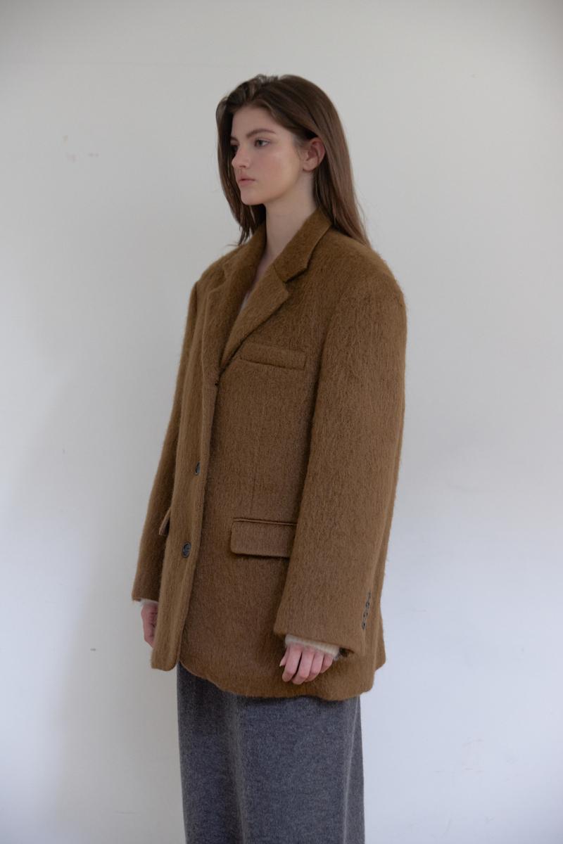 モヘアウールジャケット（ブラウン） | ASURA | HANA(ハナ) #4