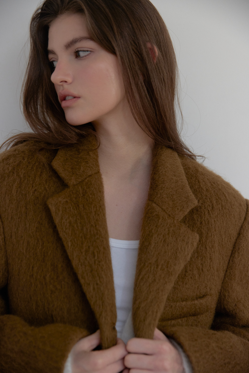 モヘアウールジャケット（ブラウン） | ASURA | HANA(ハナ) #11