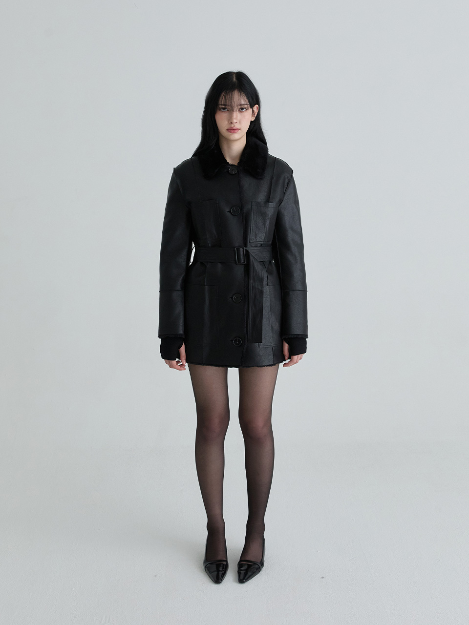 リバーシブルレザームスタン（ブラック） | Not your rose | HANA(ハナ) #5