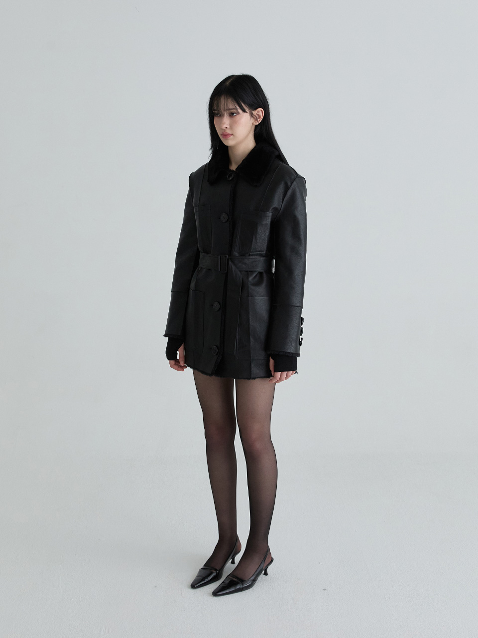 リバーシブルレザームスタン（ブラック） | Not your rose | HANA(ハナ) #6