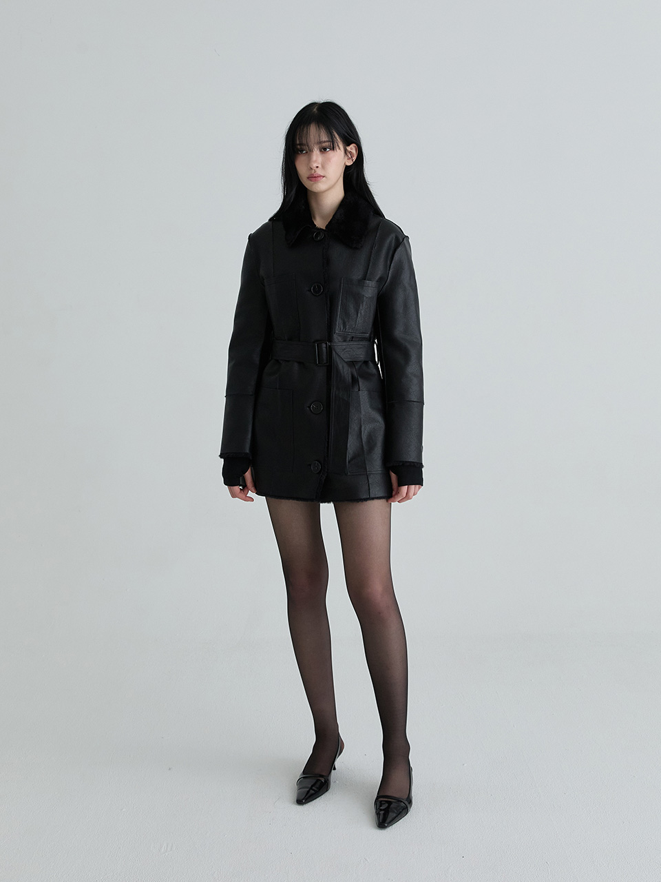 リバーシブルレザームスタン（ブラック） | Not your rose | HANA(ハナ) #2