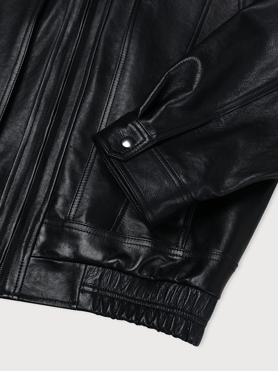 BASKET LEATHER JACKET_BLACK | ETHOS | HANA(ハナ) #6