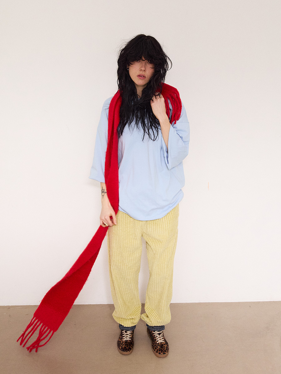 ビッグコーデュロイコットンパンツ_ライトイエロー | XOXOGOODBOY | HANA(ハナ) #7