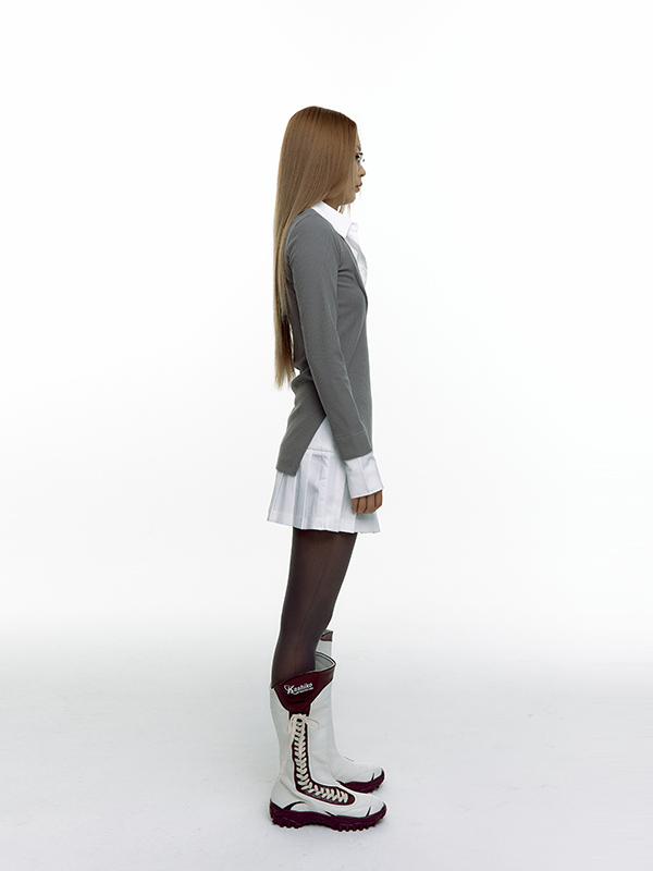 シャツ レイヤード ニット スカート セット（２カラー） | Kashiko | HANA(ハナ) #16