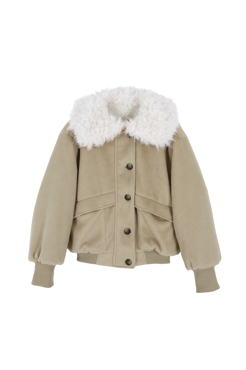 カラーファーリバーシブルジャンパー（ベージュ） | ASURA | HANA(ハナ) #55