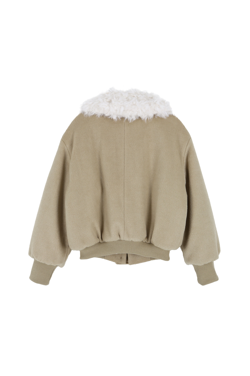 カラーファーリバーシブルジャンパー（ベージュ） | ASURA | HANA(ハナ) #56