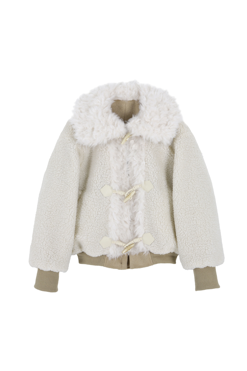 カラーファーリバーシブルジャンパー（ベージュ） | ASURA | HANA(ハナ) #57