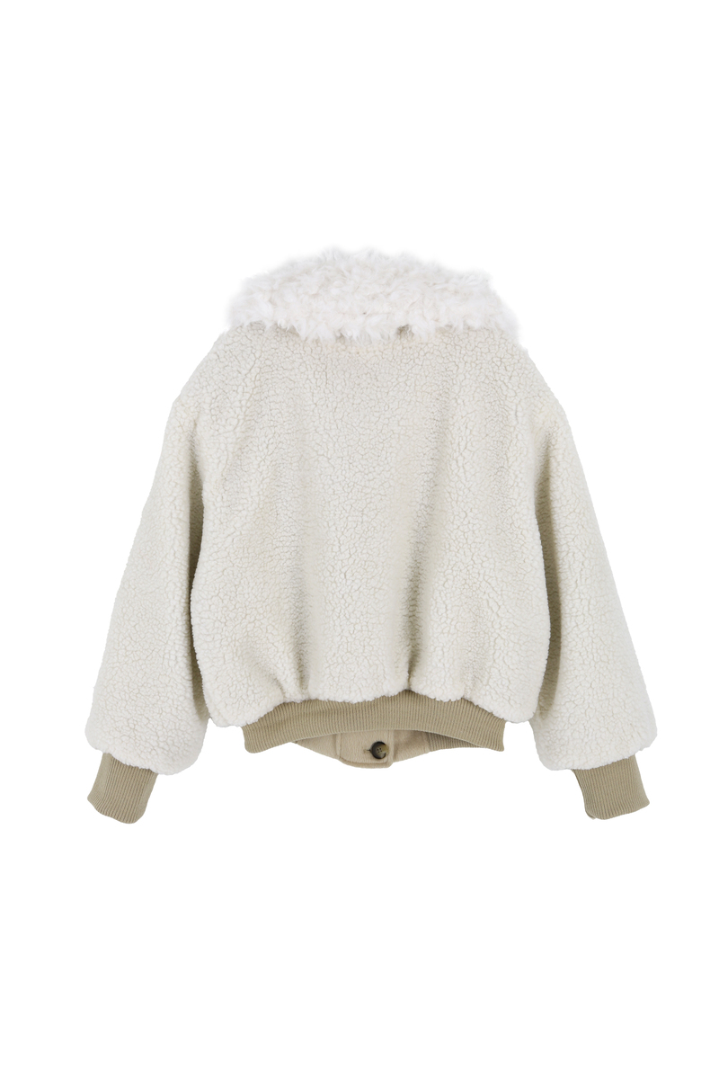 カラーファーリバーシブルジャンパー（ベージュ） | ASURA | HANA(ハナ) #58