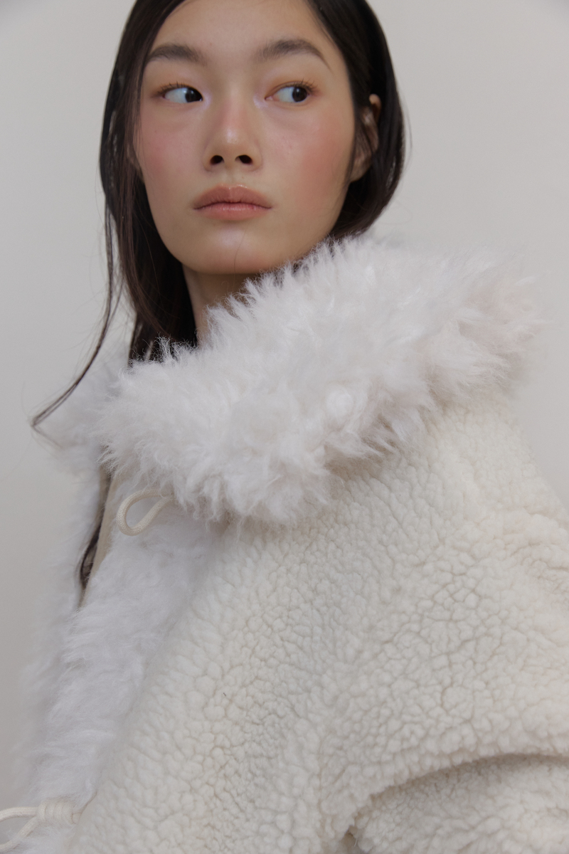 カラーファーリバーシブルジャンパー（ベージュ） | ASURA | HANA(ハナ) #46