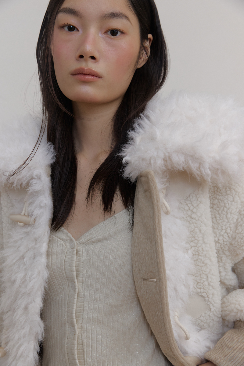 カラーファーリバーシブルジャンパー（ベージュ） | ASURA | HANA(ハナ) #51