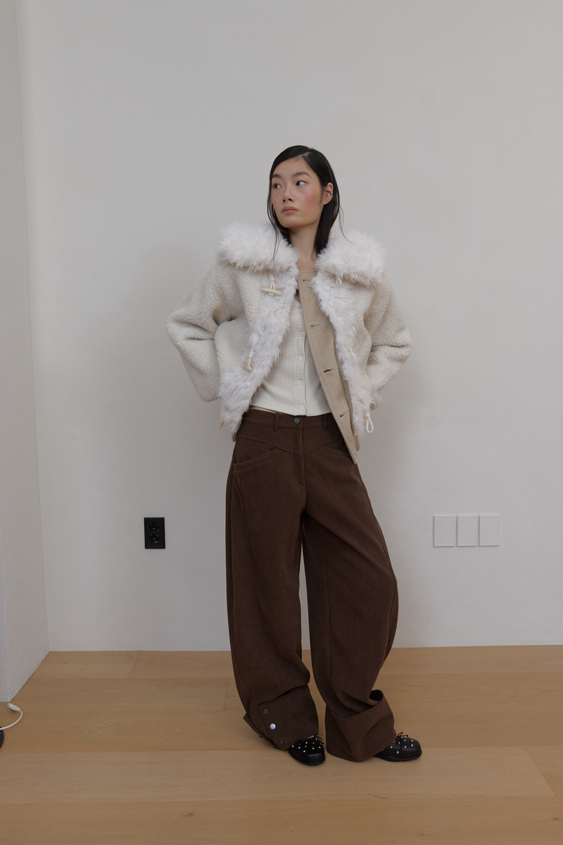 カラーファーリバーシブルジャンパー（ベージュ） | ASURA | HANA(ハナ) #31