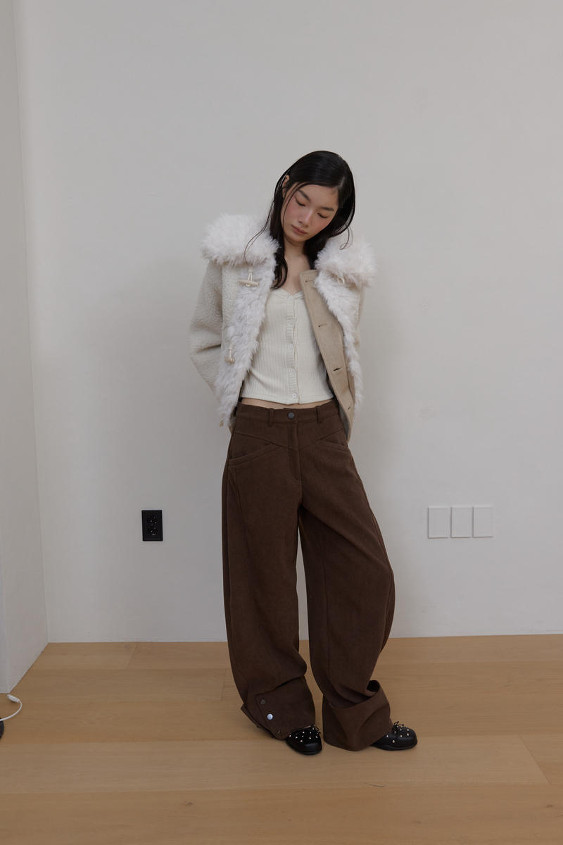 カラーファーリバーシブルジャンパー（ベージュ） | ASURA | HANA(ハナ) #32