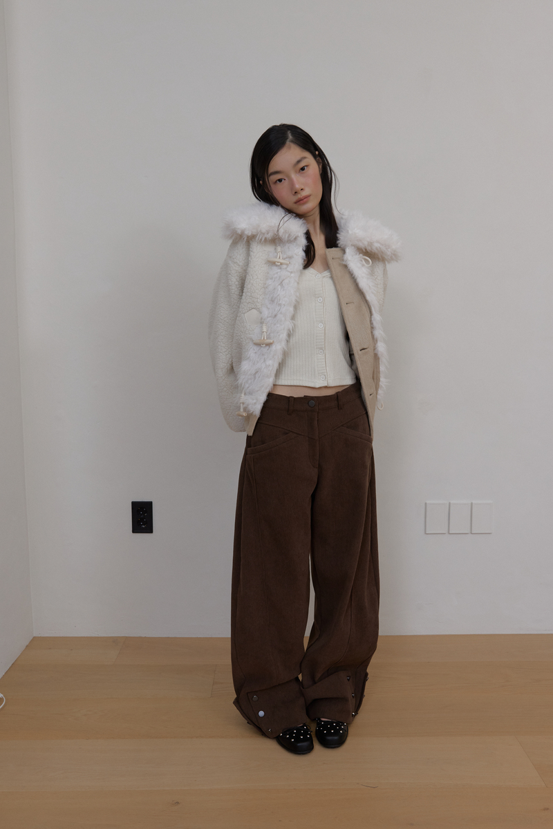 カラーファーリバーシブルジャンパー（ベージュ） | ASURA | HANA(ハナ) #34